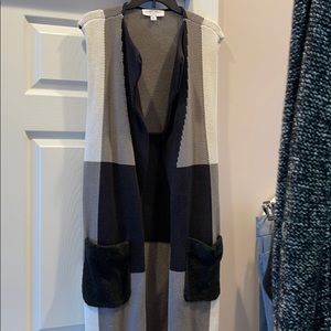 Long sweater vest